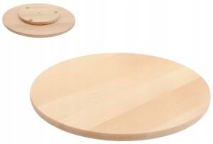 OBROTOWA DESKA DREWNIANA DO SUSHI CIAST TORTU 40cm