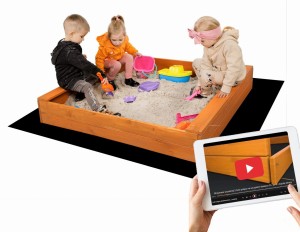 PIASKOWNICA  IMPREGNOWANA DREWNIANA  SandTropic 120x120cm PRODUCENT