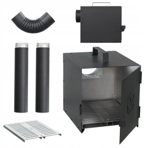 Palenisko Do Wędzarni XL Komplet Rury Kolano Solidny Ruszt Producent