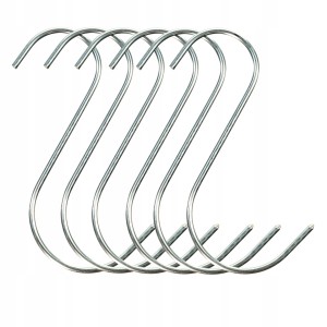 Haki wędzarnicze 12cm 3mm 6szt ze stali nierdzewnej do mięsa, wędlin, INOX