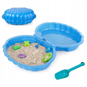 XXL Mega Duża Piaskownica Plastikowa Basen 2 w 1 "Muszelka Premium" + Zabawka