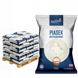 PIASEK DO PIASKOWNICY ATEST JASNY MIĘKKI 200kg PREMIUM SandTropic