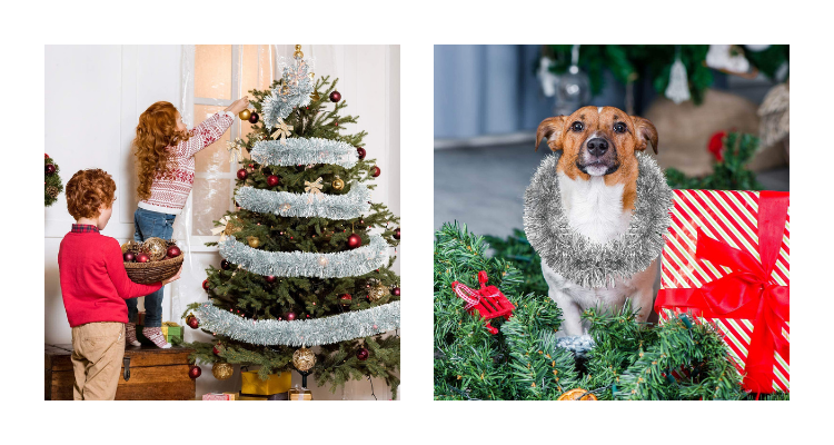 łańcuchy świąteczne na choinkę