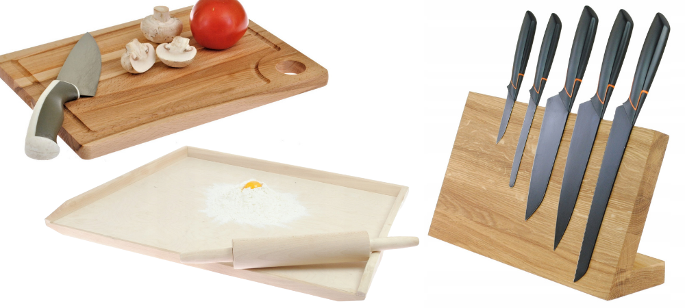 drewniane akcesoria kuchenne